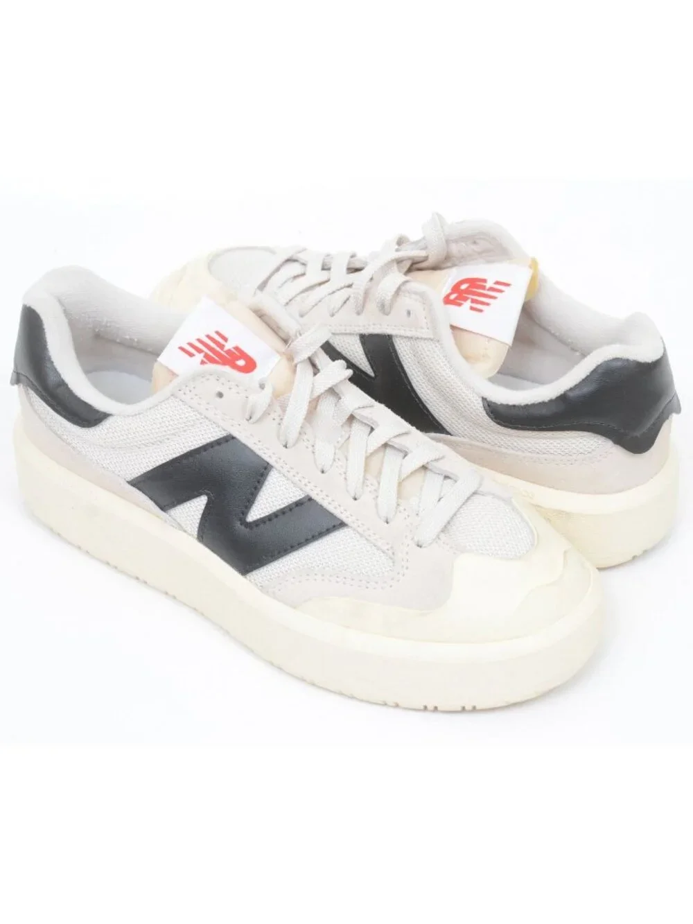 New Balance CT302 Women's 8.5 Mens 7 Court Platform Sneaker Moonbeam Black Red